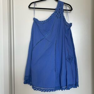 Free People Indigo One Shoulder Dress